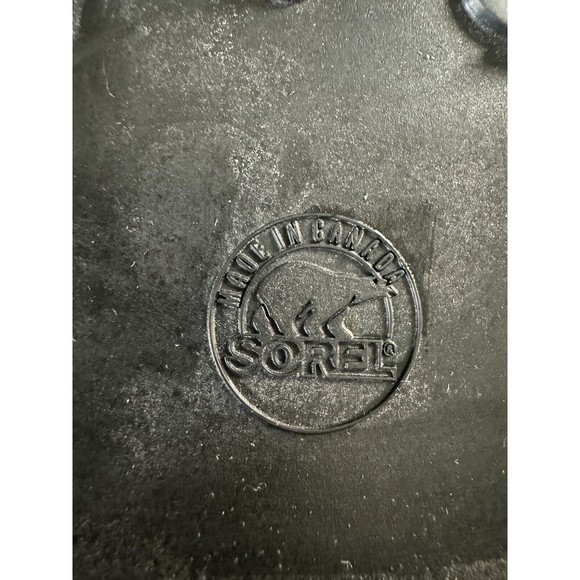 Sorel Kaufman Caribou Snow Boots Made in Canada Women's US 8 Excellent Black Tan - Picture 12 of 12